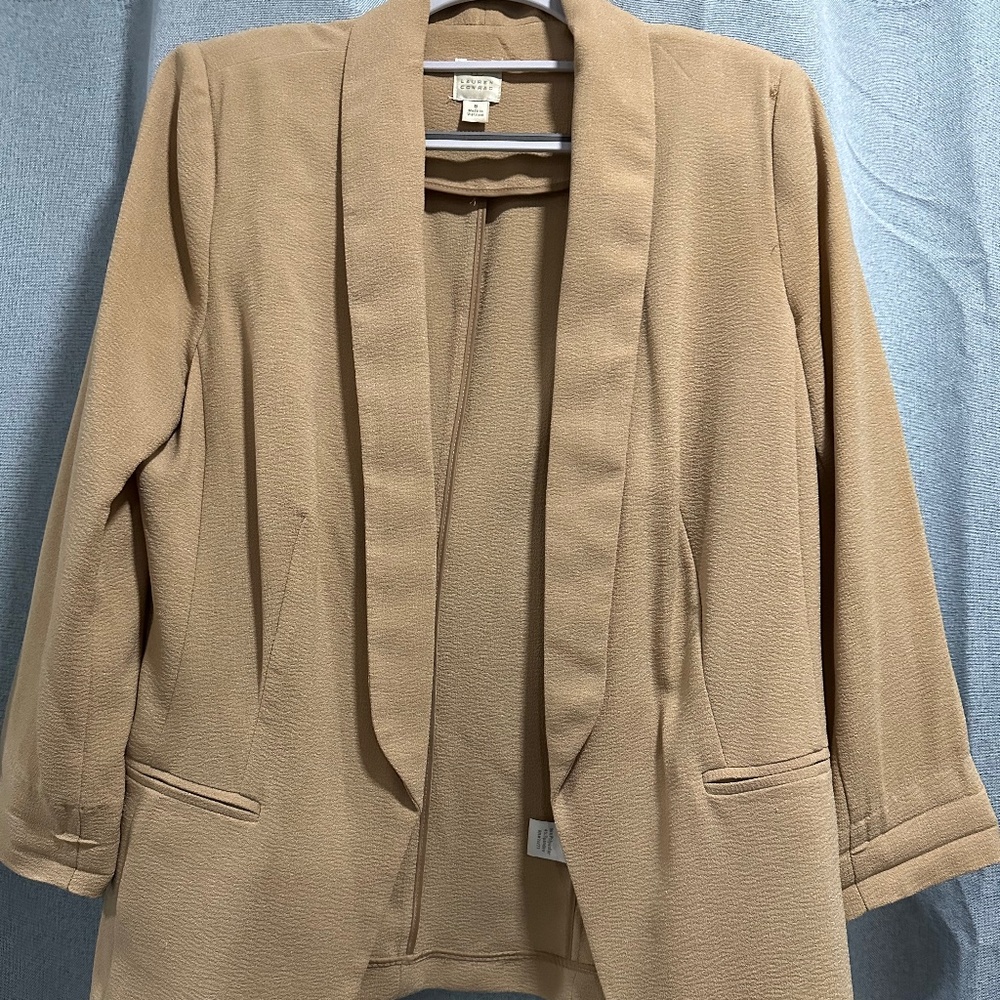 Tan soft blazer